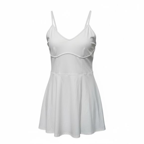 JoyLab Women's Game Day Strappy Active Dress, Large - White - Picture 1 of 4